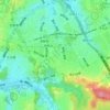 港南台五丁目の地形図、標高、地勢
