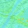 武昌区の地形図、標高、地勢