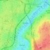 Arcueilの地形図、標高、地勢