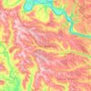 raionul Șoldăneștiの地形図、標高、地勢