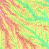 raionul Ialoveniの地形図、標高、地勢