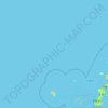 久米島町の地形図、標高、地勢