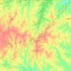 Vance Countyの地形図、標高、地勢