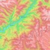 メトク県の地形図、標高、地勢