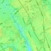別所町の地形図、標高、地勢