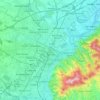 トリノの地形図、標高、地勢