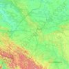 リヴィウ州の地形図、標高、地勢