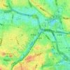 神楽坂二丁目の地形図、標高、地勢