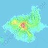 宇久島の地形図、標高、地勢