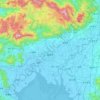 佐賀市の地形図、標高、地勢