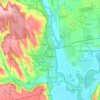 ベンデルの地形図、標高、地勢