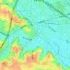 子母口の地形図、標高、地勢