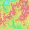 みなかみ町の地形図、標高、地勢