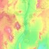 Socorro Countyの地形図、標高、地勢