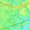 赤堤の地形図、標高、地勢