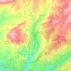 La Plata Riverの地形図、標高、地勢
