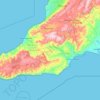 Fleurieu Peninsulaの地形図、標高、地勢