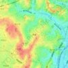 領家の地形図、標高、地勢