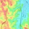 中里四丁目の地形図、標高、地勢