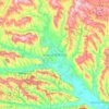 raionul Teleneștiの地形図、標高、地勢
