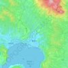 霧島市の地形図、標高、地勢