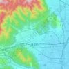 垂井町の地形図、標高、地勢