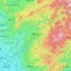 豊田市の地形図、標高、地勢
