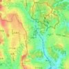 奈良の地形図、標高、地勢