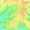 Monroeの地形図、標高、地勢