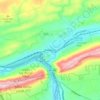 Palmertonの地形図、標高、地勢