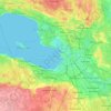 サンクト ペテルブルクの地形図、標高、地勢