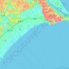 旭市の地形図、標高、地勢