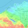 ブハイラ県の地形図、標高、地勢