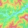 Borgo Val di Taroの地形図、標高、地勢