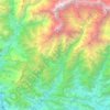Annapurnaの地形図、標高、地勢