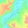 ルクソール県の地形図、標高、地勢