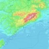 神戸市の地形図、標高、地勢