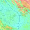 ナコーンパノム県の地形図、標高、地勢