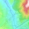 Silverthorneの地形図、標高、地勢