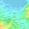 昌邑市の地形図、標高、地勢