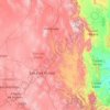 サン・ルイス・ポトシ州の地形図、標高、地勢