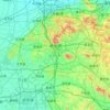 泰安市の地形図、標高、地勢