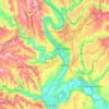 raionul Dubăsariの地形図、標高、地勢