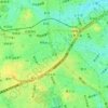 上馬の地形図、標高、地勢