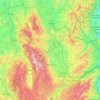 Loireの地形図、標高、地勢