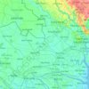 ロンアンの地形図、標高、地勢