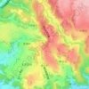坂元町の地形図、標高、地勢
