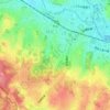 寺山町の地形図、標高、地勢
