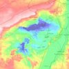 ファイユーム県の地形図、標高、地勢