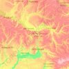 ドニプロペトロウシク州の地形図、標高、地勢